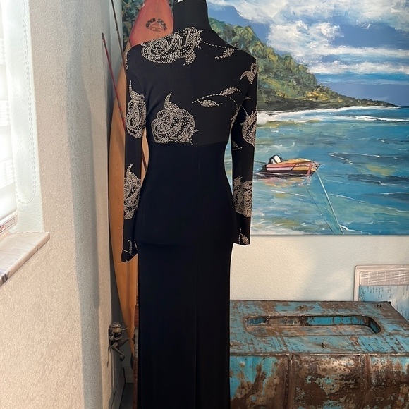 🔥VTG Yumi Mazao Paris, Gorgeous BodCon,Front-Split Dress, Perfect, Size 8 - Picture 10 of 16